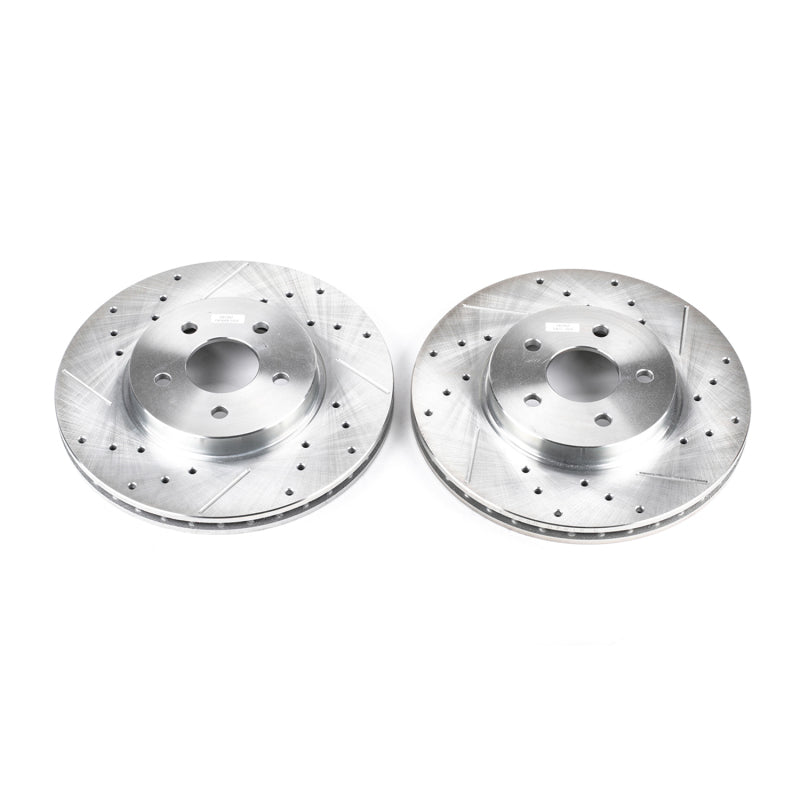 PowerStop Power Stop 02-08 Jaguar X-Type Front Evolution Drilled & Slotted Rotors - Pair