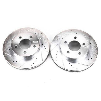 PowerStop Power Stop 02-07 Jeep Liberty Front Evolution Drilled & Slotted Rotors - Pair