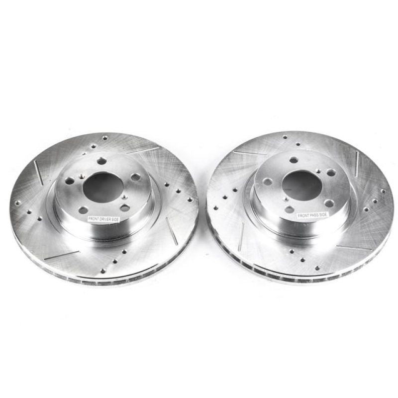 PowerStop Power Stop 05-06 Saab 9-2X Front Evolution Drilled & Slotted Rotors - Pair