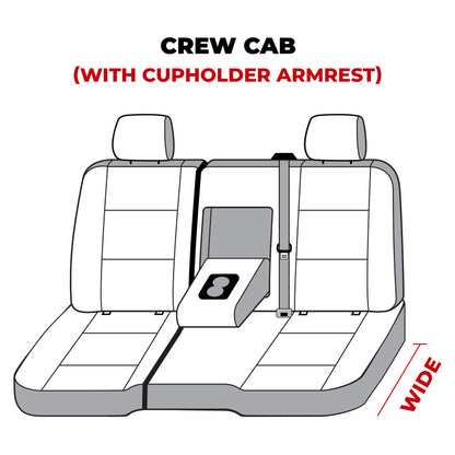 Covercraft 14 Chevrolet Silverado Carhartt Super Dux SeatSaver Custom Second Row Seat Covers - Black
