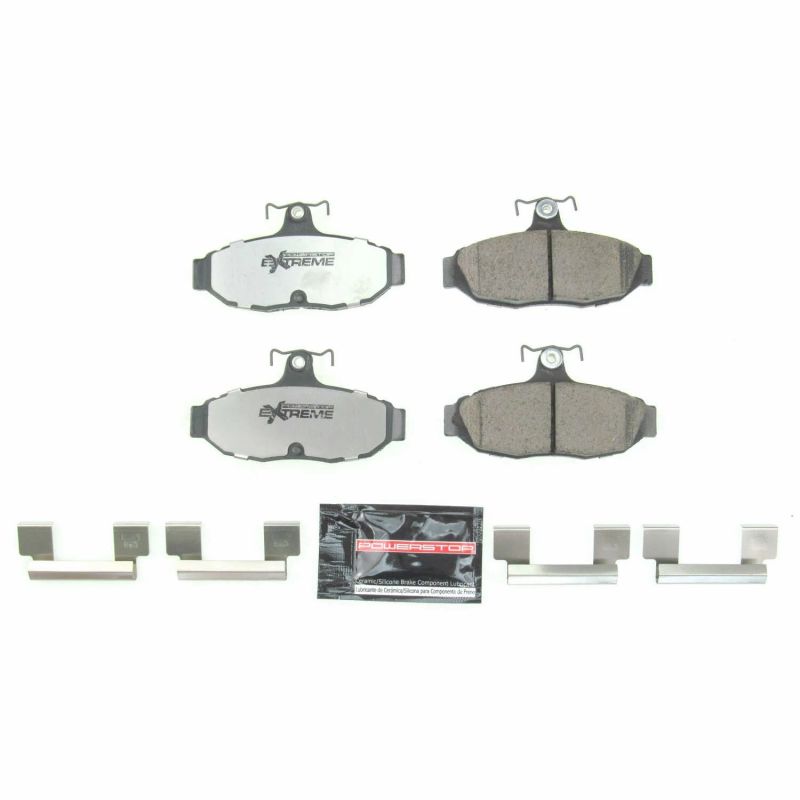 PowerStop Power Stop 1993 Ford Mustang Rear Z26 Extreme Street Brake Pads w/Hardware