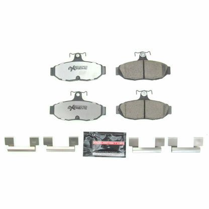 PowerStop Power Stop 1993 Ford Mustang Rear Z26 Extreme Street Brake Pads w/Hardware