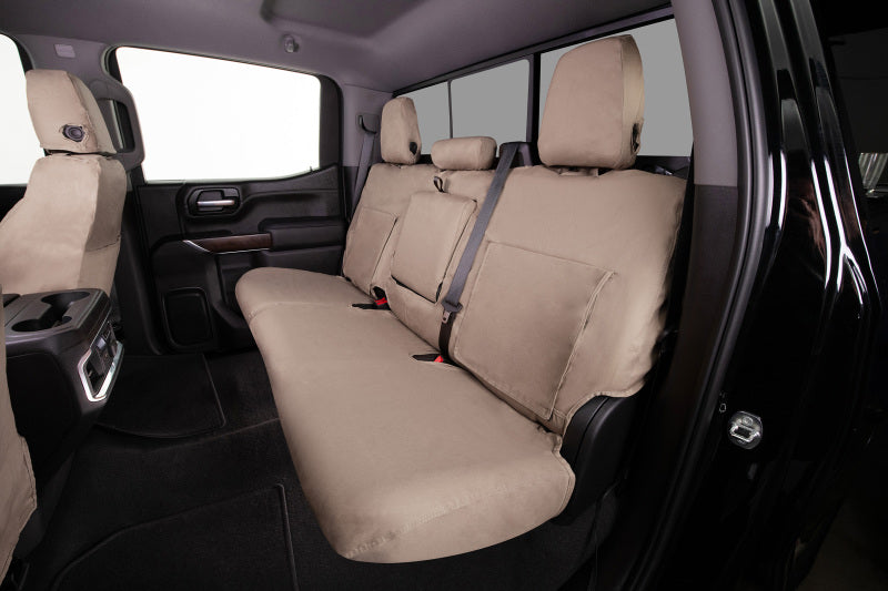 Covercraft 07-13 GMC Sierra Polycotton SeatSaver Custom Second Row Seat Covers - Taupe
