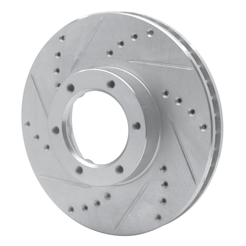 R1 Concepts R1 89-93 Toyota Pickup Front Left Drilled & Slotted Silver Brake Rotor