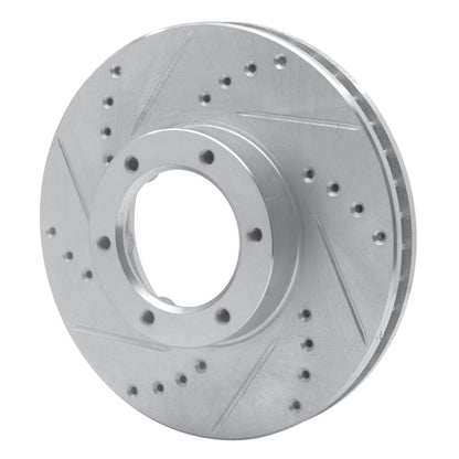 R1 Concepts R1 89-93 Toyota Pickup Front Left Drilled & Slotted Silver Brake Rotor