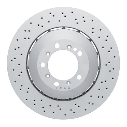 DFC 16-23 Porsche Cayman Right Front Drilled Hi-Carbon Alloy Geomet Coated Rotor