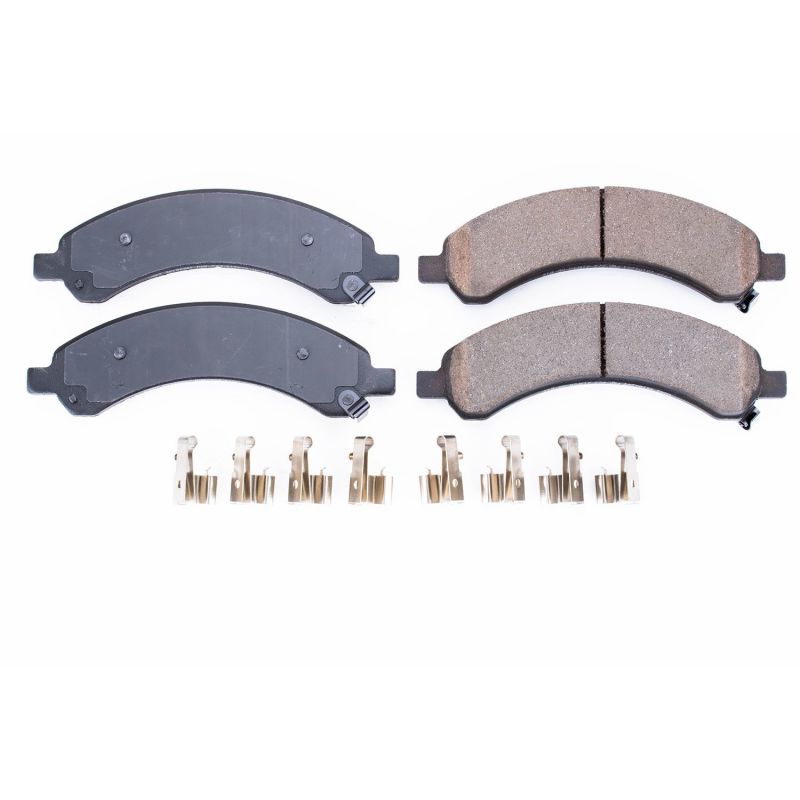 PowerStop Power Stop 03-09 Chevrolet Express 3500 Rear Z17 Evolution Ceramic Brake Pads w/Hardware