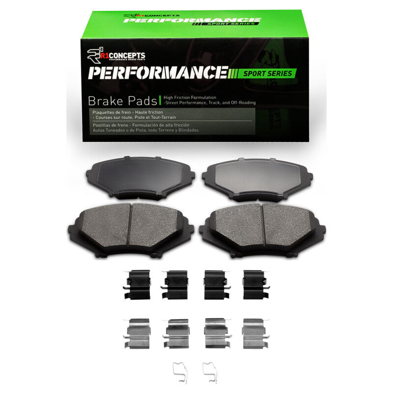 R1 Concepts R1 04-11 Mazda RX-8 Front Performance Sport Pads & Hardware Kit