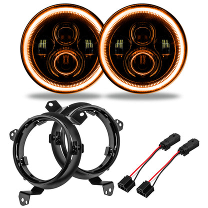 ORACLE Lighting Oracle Jeep Wrangler JL/Gladiator JT 7in. High Powered LED Headlights (Pair) - Amber