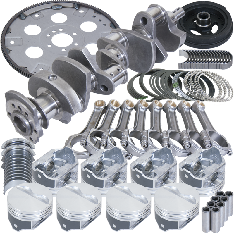 Eagle Chevy 350 2Pc 3.480in Crank 5.700in I-Beam Rods Cast -7cc 4.060in Pistons Balanced Assembly