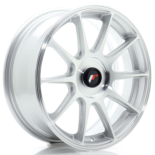 JR Wheels JR111770XX2067SM1 JR Wheels JR11 17x7 ET20-38 BLANK Silver Machined Face