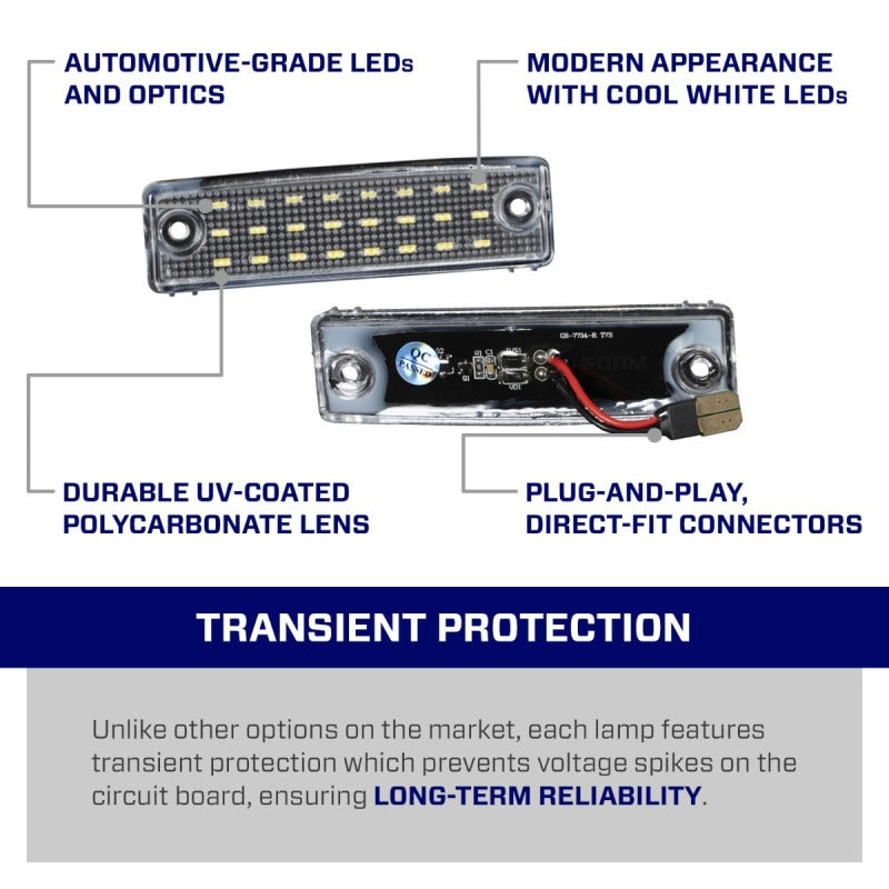 Form Lighting 2014 4Runner LED License Plate Lights (Pair)