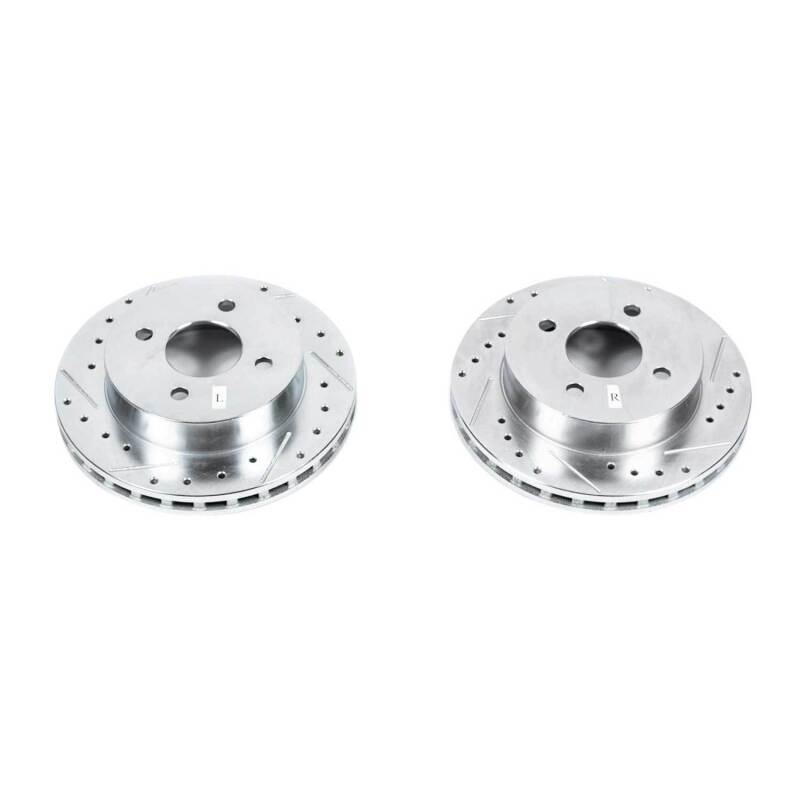 PowerStop Power Stop 1993 Ford Mustang Rear Evolution Drilled & Slotted Rotors - Pair