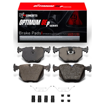R1 Concepts R1 91-08 BMW 740I Rear Optimum OE Pads & Hardware Kit