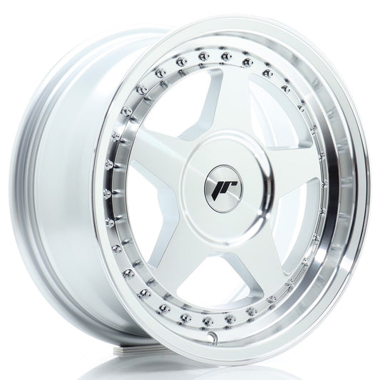 JR Wheels JR61670XX2067SM1 JR Wheels JR6 16x7 ET20-35 BLANK Silver Machined Face