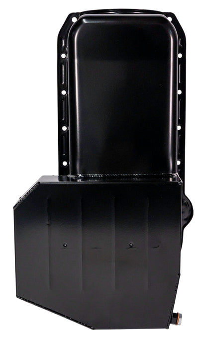 Moroso 86-Up Chevrolet Small Block (w/1 Pc Rear Main Seal) Wet Sump 7qt 7.5in Steel Oil Pan - Black