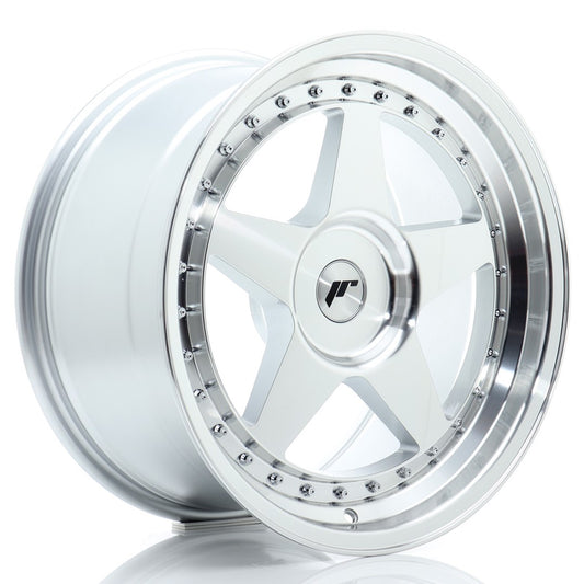 JR Wheels JR61890F2XX2072SM1 JR Wheels JR6 18x9 ET20-35 BLANK Silver Machined Face