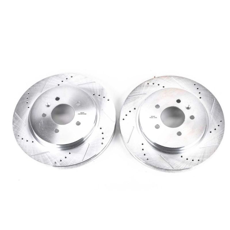 PowerStop Power Stop 06-07 Cadillac CTS Rear Evolution Drilled & Slotted Rotors - Pair