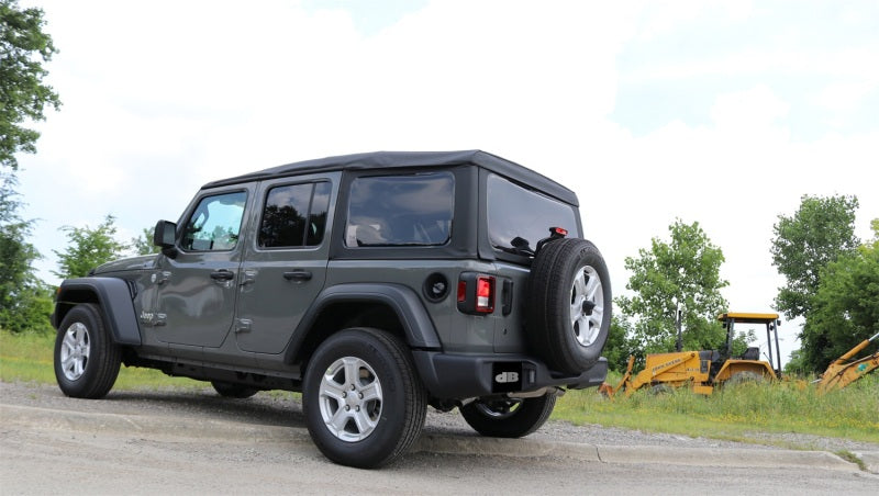 CORSA Performance Corsa 2018-2025 Jeep Wrangler JL 2.5in Dual Rear Turn Down Exit Sport Axle-Back Exhaust