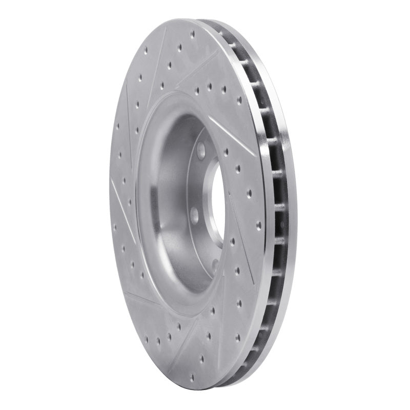 R1 Concepts R1 02-09 Buick Rainier Front Right Drilled & Slotted Silver Brake Rotor