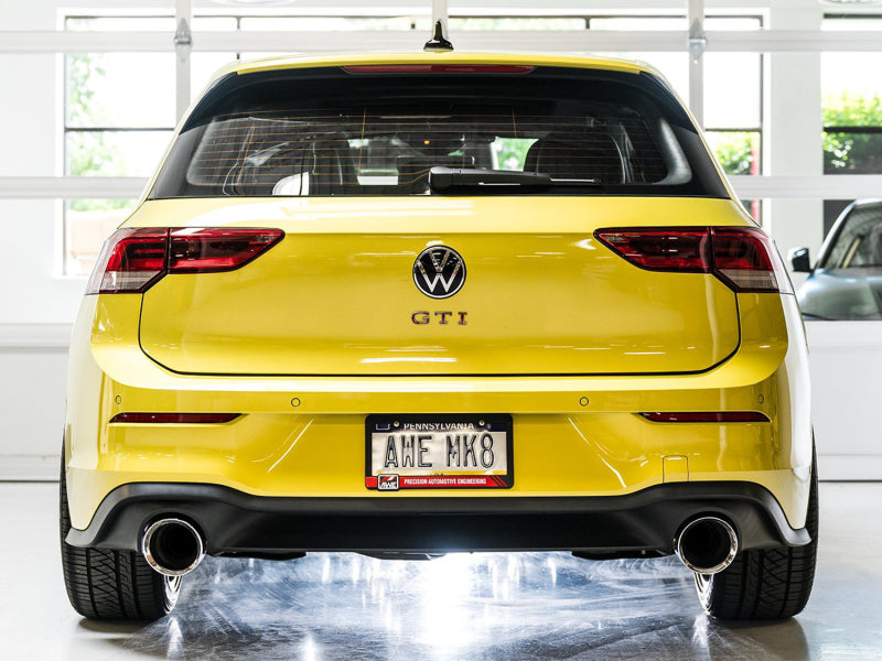 AWE Tuning 2022 VW GTI MK8 Track Edition Exhaust - Chrome Silver Tips