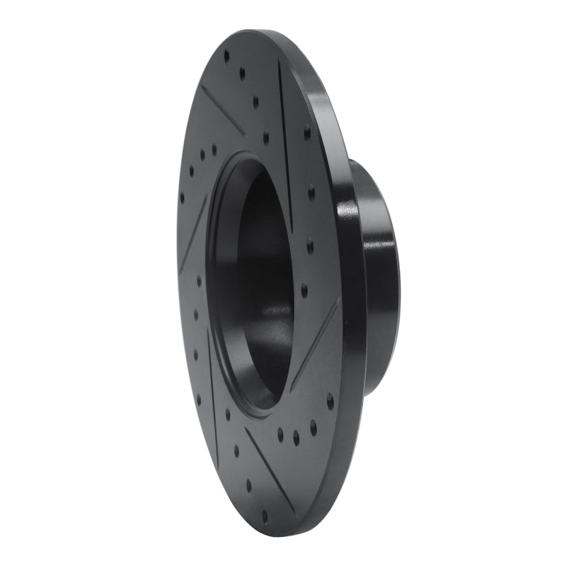 R1 Concepts R1 73-85 Mercedes-Benz 230 Front Left Drilled & Slotted Black Brake Rotor