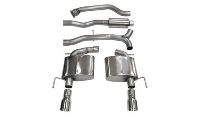CORSA Performance Corsa 2013-2019 Cadillac ATS Sedan 2.0L A/T Polished Sport Dual Rear Cat-Back Exhaust