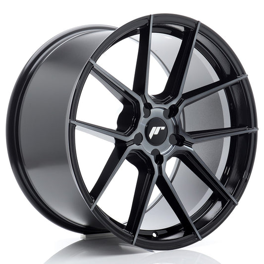 JR Wheels JR302010F25X2072BMTF JR Wheels JR30 20x10 ET20-48 5H BLANK Black Machined w/ Tinted Face