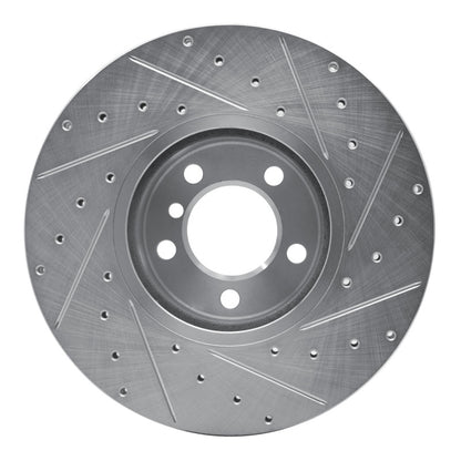 R1 Concepts R1 12-21 BMW 228I Front Left Drilled & Slotted Silver Brake Rotor