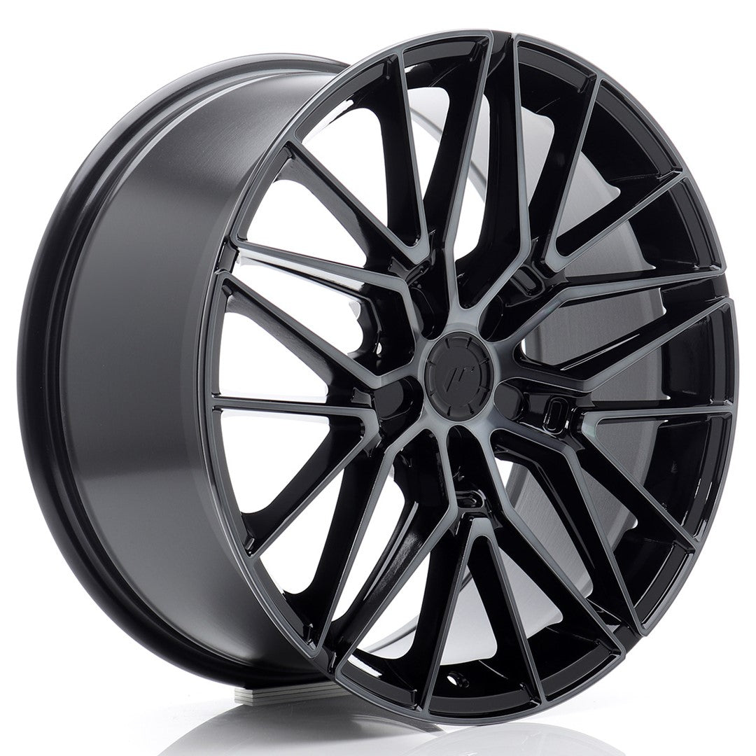 JR Wheels JR381980F15X2072BMTF - JR38 19x8 ET20-40 5H BLANK Black Machined w/ Tinted Face