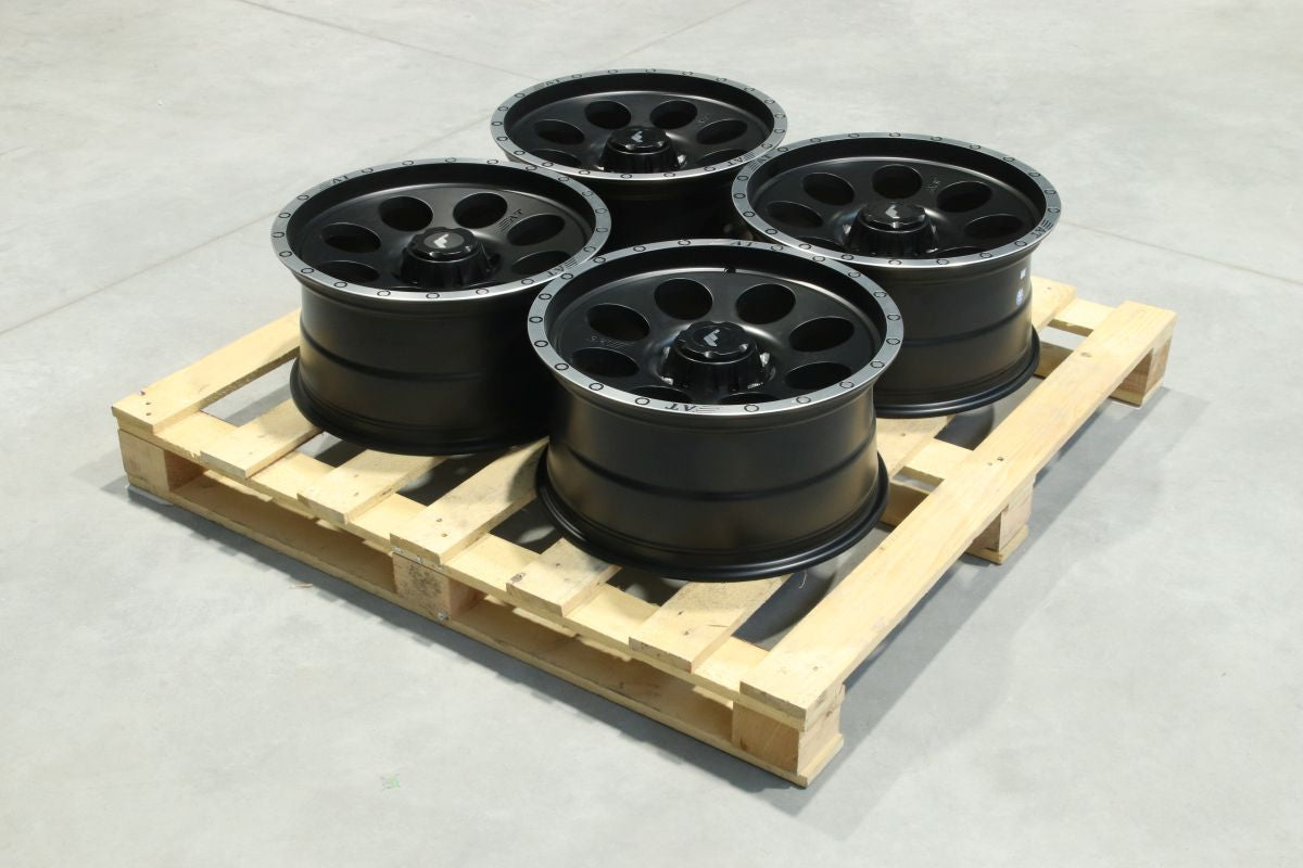 JR Wheels SET-JR#243 Set of JRX4 18X9 ET20 6x139,7 Matt Black w/ Machined Lip