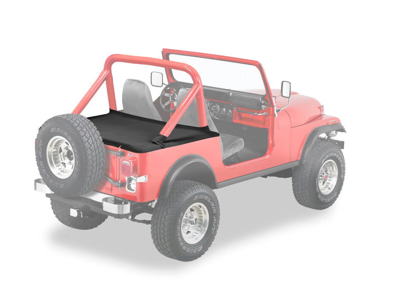 Bestop 80-86 Jeep Cj7 / 87-91 Wrangler YJ Duster Deck Cover (Supertop Black Denim)