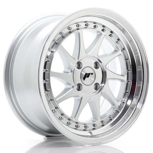 JR Wheels JR2616804H3067SM1 JR Wheels JR26 16x8 ET30 4x100 Silver Machined Face