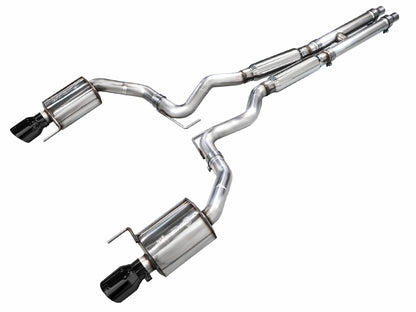 AWE Tuning 2024 Ford Mustang GT Fastback S650 RWD Touring Catback Exhaust w/ Dual Diamond Black Tips