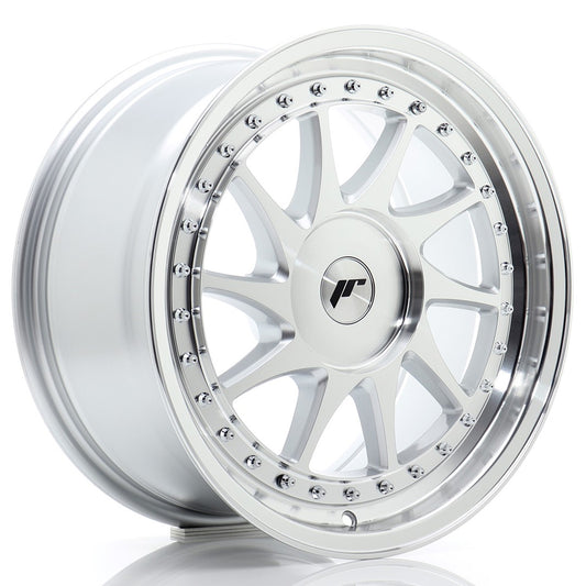JR Wheels JR261780XX2072SM1 JR Wheels JR26 17x8 ET20-35 BLANK Silver Machined Face