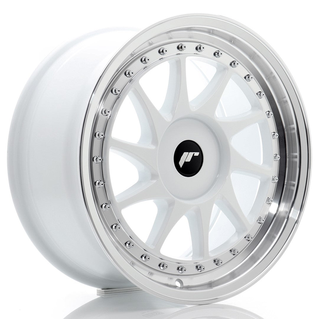 JR Wheels JR261780XX2072WL1 JR Wheels JR26 17x8 ET20-35 BLANK White w/ Machined Lip
