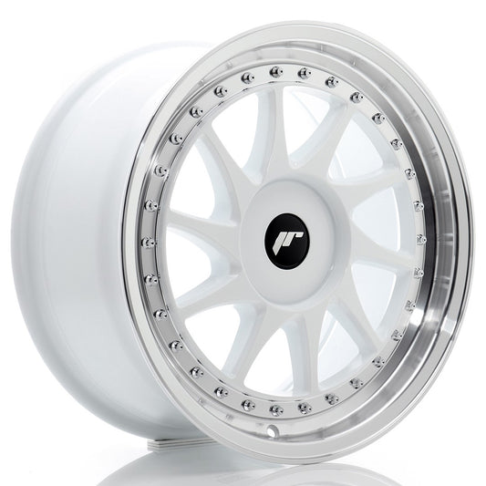 JR Wheels JR261780XX2072WL1 JR Wheels JR26 17x8 ET20-35 BLANK White w/ Machined Lip