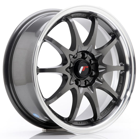 JR Wheels JR5167053067GM JR Wheels JR5 16x7 ET30 5x100/114,3 Gun Metal w/ Machined Lip