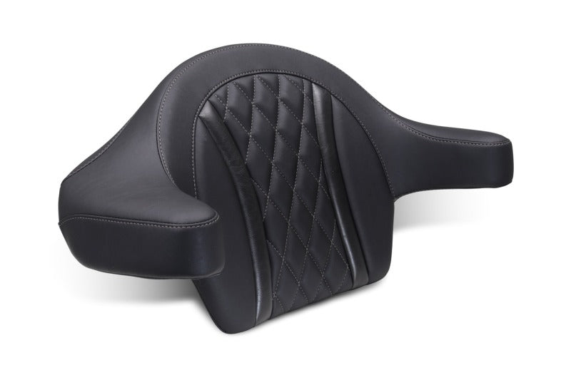 Mustang Motorcycle Mustang 23-25 Harley CVO Road Glide (ST) Deluxe Diamond Ext Arm Wrap-around Backrest Black