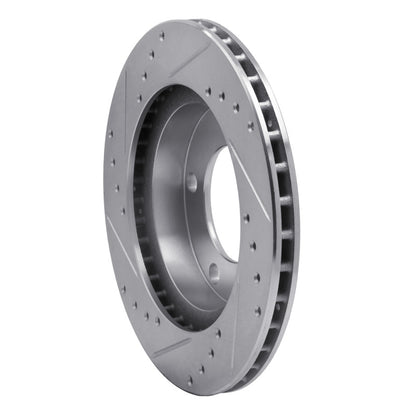 R1 Concepts R1 76-86 Jeep CJ5 Front Right Drilled & Slotted Silver Brake Rotor