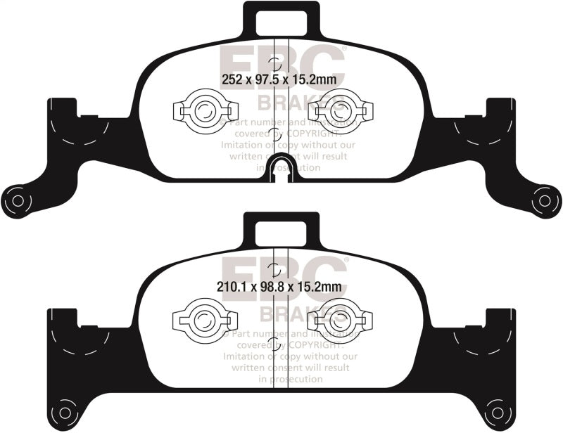 EBC 2018+ Audi Q5 FY 2.0T Extra Duty Front Brake Pads
