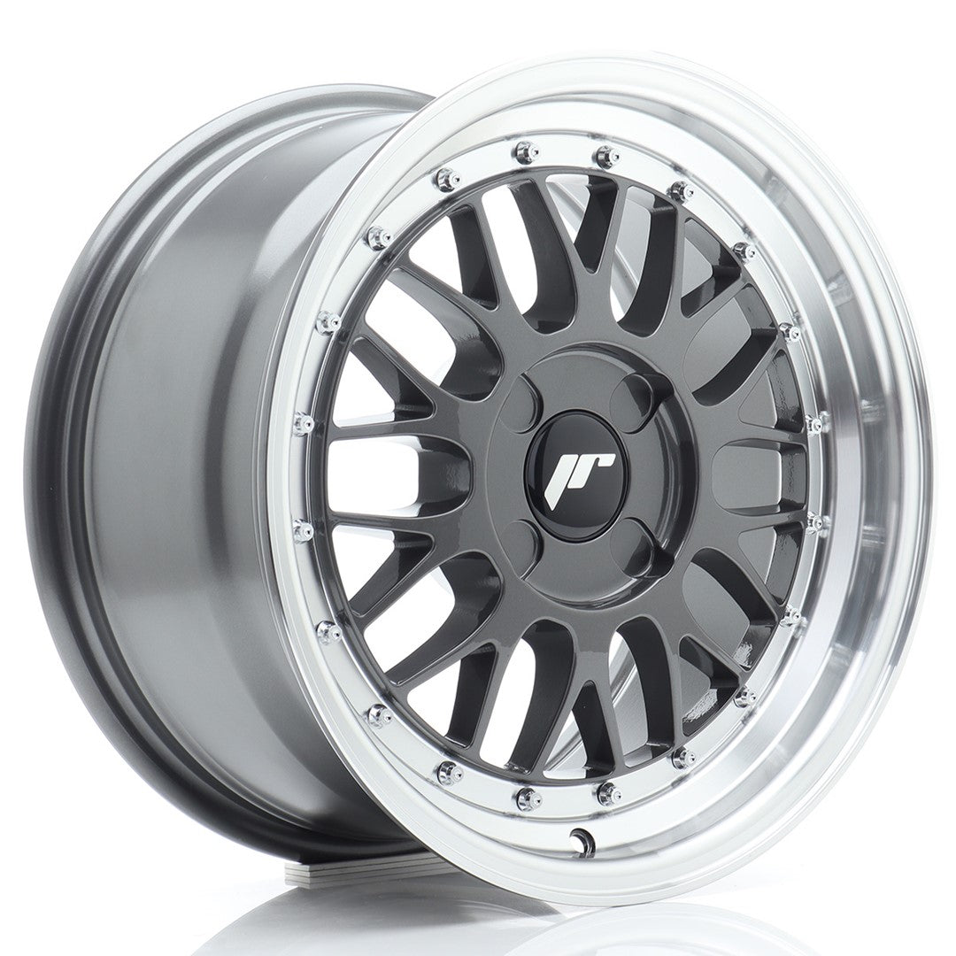 JR Wheels JR2316804X2067HG1 JR Wheels JR23 16x8 ET20-45 4H BLANK Hyper Gray w/ Machined Lip
