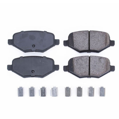PowerStop Power Stop 14-15 Ford Edge Rear Z17 Evolution Ceramic Brake Pads w/Hardware