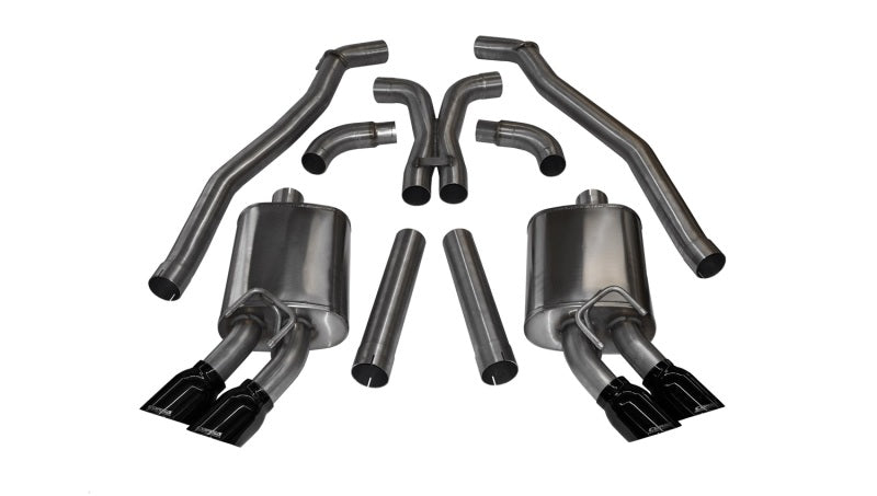 CORSA Performance Corsa 2012-2015 Chevrolet Camaro Coupe ZL1 6.2L V8 Black Sport Cat-Back + XO Exhaust