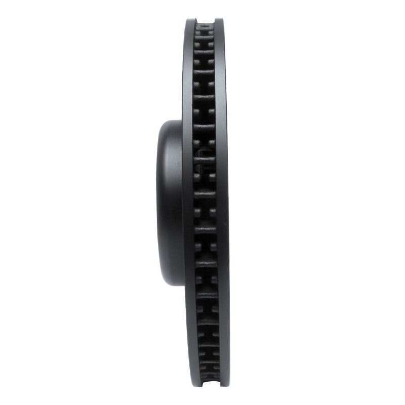 R1 Concepts R1 16-25 BMW i5 Left Front Drilled & Slotted Black Brake Rotor