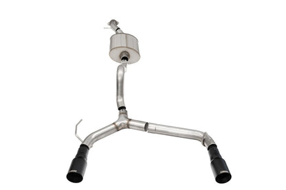 CORSA Performance Corsa 21-25 Ford Bronco 2.7L 2-Door 2.75in Cat-Back Dual Rear Exhaust w/ 4in Straight-Cut Black Tips