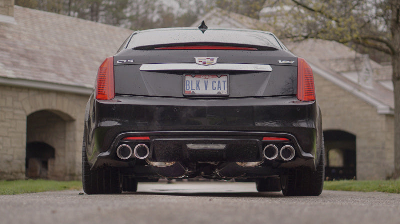 Stainless Works 2016-18 Cadillac CTS-V Sedan Axle Back System Dual-Mode Turbo Mufflers 4in Tips