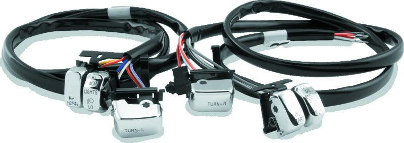 TwinPower Twin Power 96-06 Big Twin and XL Chrome Handlebar Switch Kit
