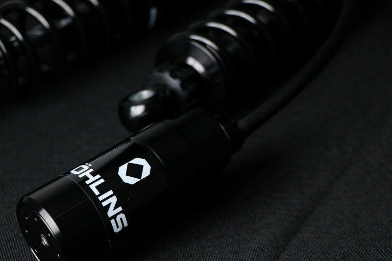 Ohlins Motorcycle USA Ohlins 14-26 Harley FL Touring STX 36 Twin Blackline 12in Blk Reservoir Shocks - Heavy Duty Springs
