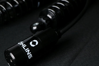 Ohlins Motorcycle USA Ohlins 14-26 Harley FL Touring STX 36 Twin Blackline 12in Blk Reservoir Shocks - Heavy Duty Springs